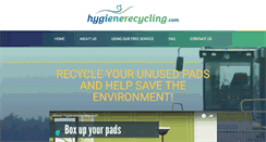 Desktop Screenshot of hygienerecycling.com